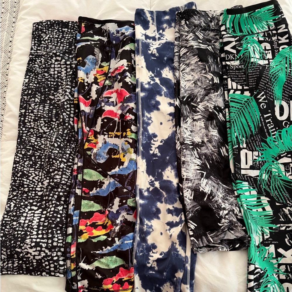 Women's Assorted Printed Leggings — Black, Blue, Green, Multicolor